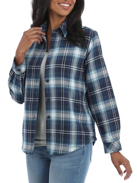 Lee Riders Women S Fleece Lined Flannel Shirt