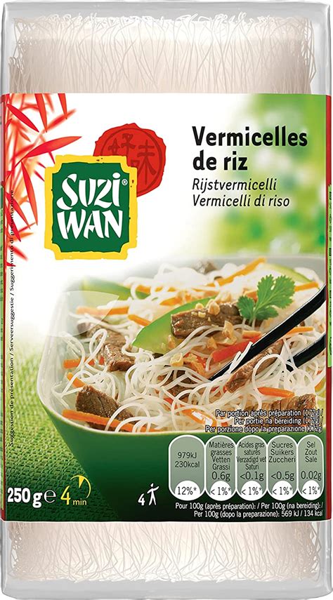 SUZI WAN Vermicelles De Riz 250 G Amazon Fr Epicerie