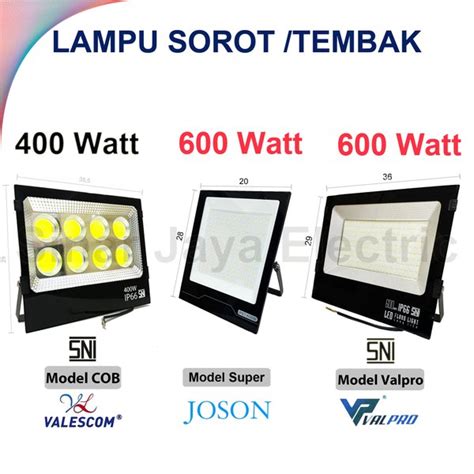 Jual Lampu Led Sorot Tembak Floodlight Outdoor Lapangan COB SMD 400w