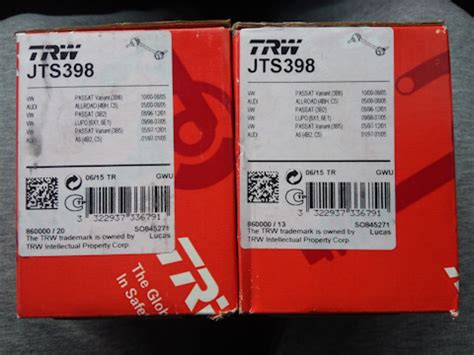 JTS398 Стойка стабилизатора (тяга) для SEAT, VW, SKODA, AUDI TRW ...