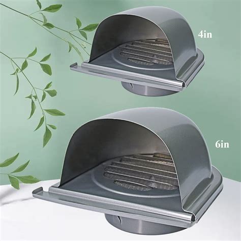 Vuybvy In Exhaust Air Vent Cover Louvered Vent Cover Stainless Steel