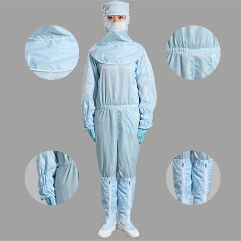 Cleanroom 05 Stripe Carbon Static Dissipative Esd Garment Coverall