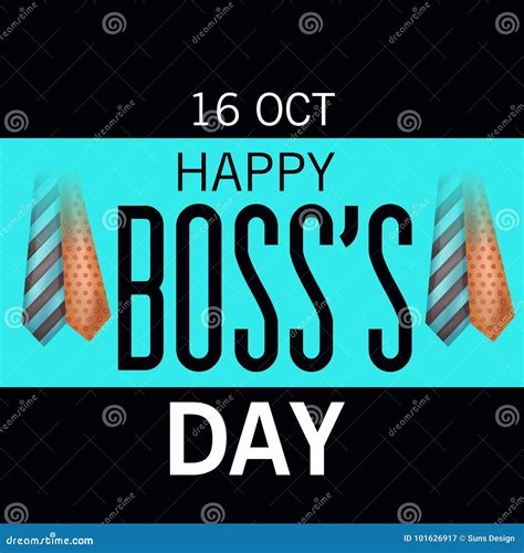 Happy Boss`s Day. stock illustration. Illustration of success - 101626917