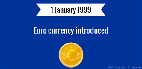 Euro currency introduced