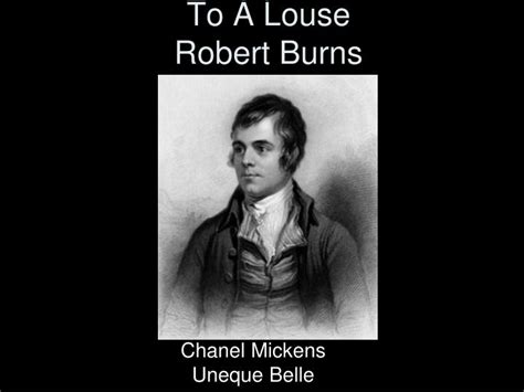 PPT - To A Louse Robert Burns PowerPoint Presentation, free download ...