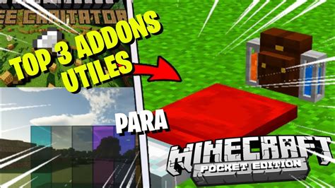 👉top 3 De Addons Útiles ParÁ Tu Minecraft Pe 1 19😱 Youtube