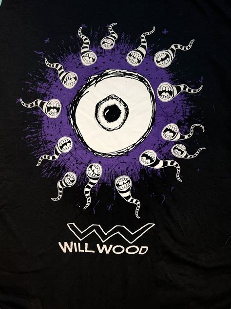 Will Wood Purple Eye Leftover Tour T Shirt Say 10 Records And Skateboards