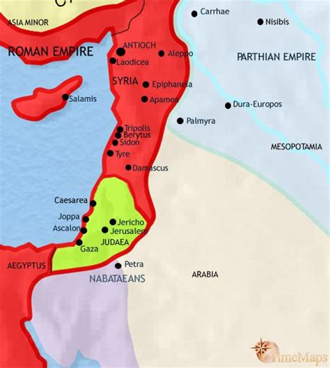 Syria 30 BCESyria is now a Roman province, and Judaea is under king ...