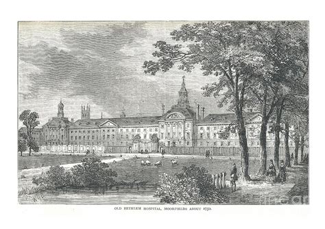 Old Bethlem Hospital. Moorfields by Print Collector