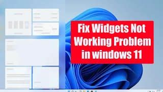 Windows Widgets Not Working Fixes How To Fix Tech Mp Mp