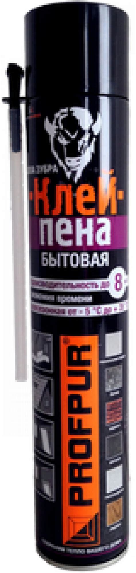 КЛЕЙ-ПЕНА PROFPUR бытовая, 750 МЛ