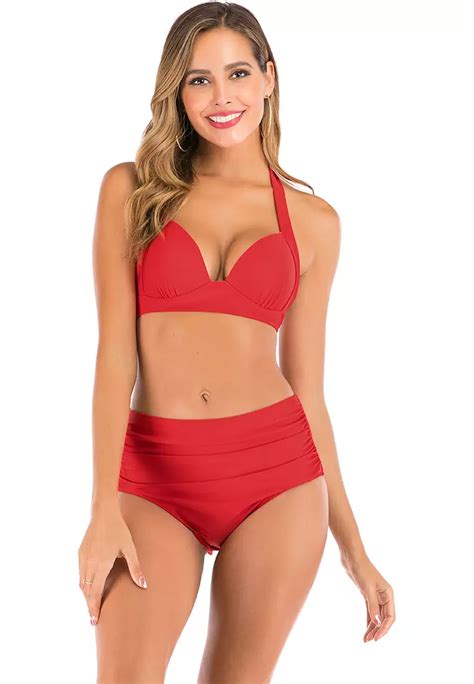 Buy Its Me Pcs Sexy High Waist Bikini Swimsuit Online Zalora Malaysia