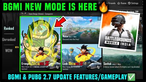 Bgmi New Mode Gameplay Bgmi Pubg Update Bgmi X Dragon Ball Mode