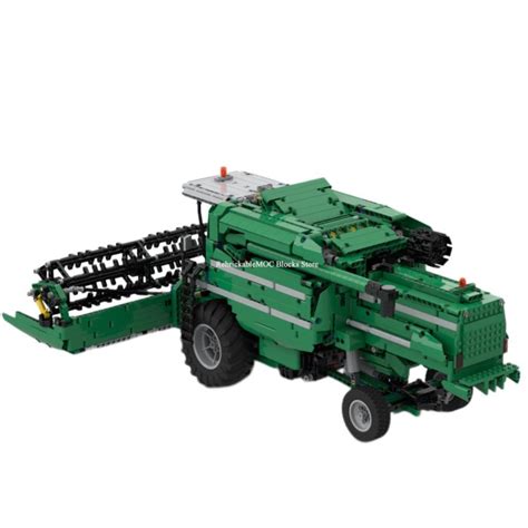 Moc Combine Harvester Full Rc Leveling System Electric Remote Lepin