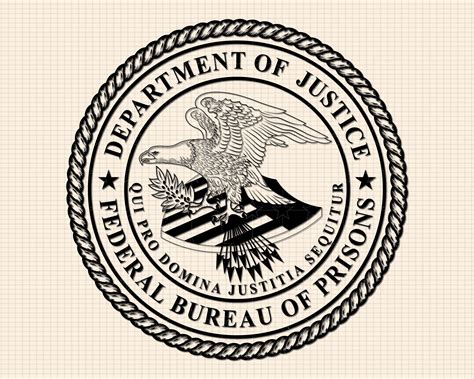 Federal Bureau of Prisons Emblem SVG Bundle, DOJ Prisons Seal PNG ...