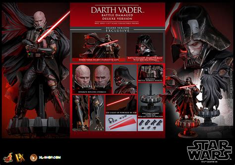 Hot Toys DX45 Star Wars 1 6th Scale Darth Vader Battle Damaged Collectible Figure