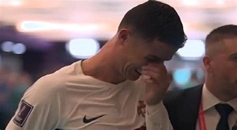 Desconsolado Cristiano Ronaldo salió entre lágrimas del Mundial