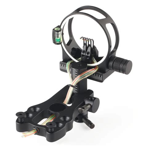 Fibre Optic 5 Pin Archery Bow Sight W Led Light Hunting For Compound Bow Bow And Arrow Aliexpress