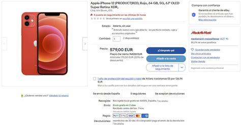 El iPhone 12 baja de los 600 euros en MediaMarkt potente teléfono de