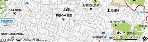 東京都中野区上高田3丁目27 10の地図 住所一覧検索｜地図マピオン