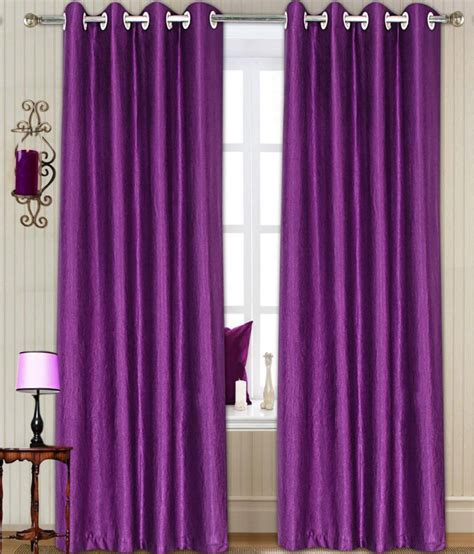 T Decor Pink Polyester Long Door Curtain Set Of Buy T Decor Pink