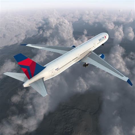 Boeing 767-400ER Delta Air Lines Rigged 3D model | 3D Molier International