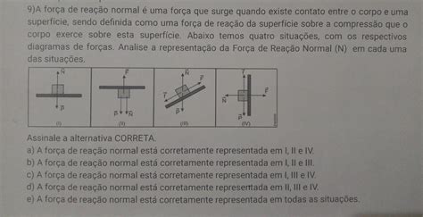 A For A De Rea O Normal Uma For A Que Surge Quando Existe Contato