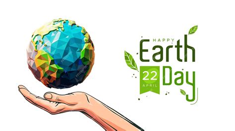 Feliz Dia Mundial Da Terra 22 De Abril Preservação Da Natureza Cuidado