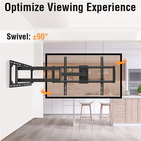 ELIVED Long Extension TV Mount For Most 37 75 Inch TV Full Motion Wall