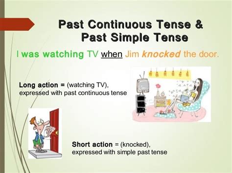 Past Continuous When And While