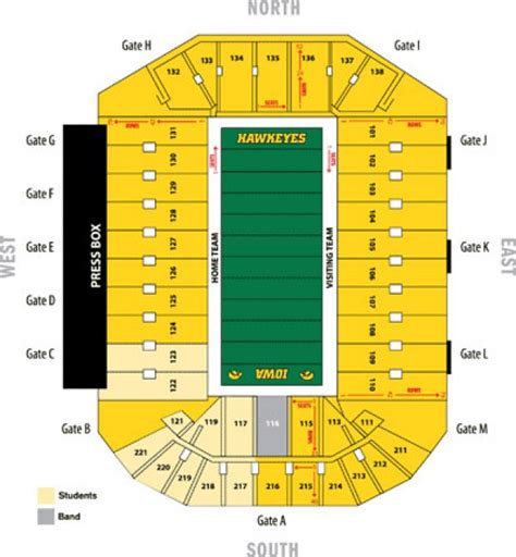 Kinnick Stadium Seating Chart