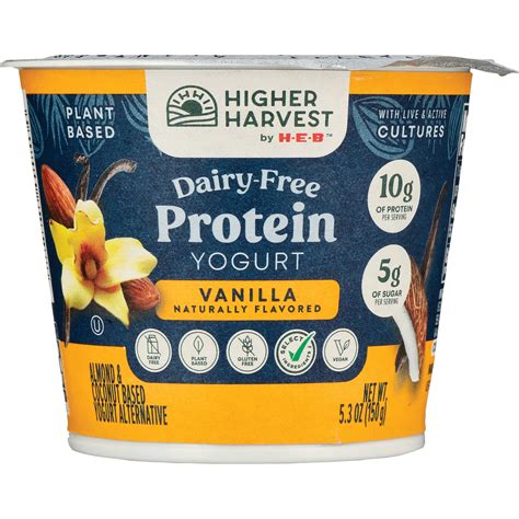 Higher Harvest By H E B Dairy Free 10g Protein Yogurt Vanilla Shop