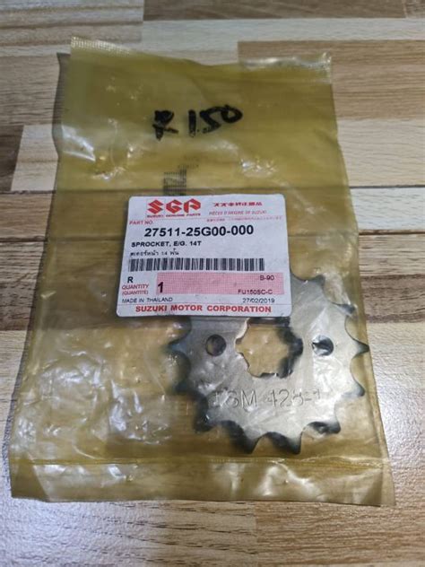 Original Suzuki Engine Sprocket 14t For Raider 150 Carb Raider 150 Fi 27511 25g00 000