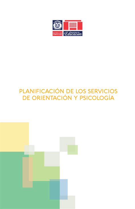 Planificacion Unidad Op Planificaci N De Los Servicios De Orientaci N