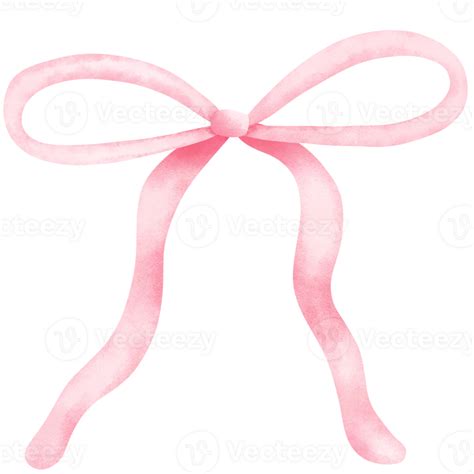 Pink ribbon bow isolated on transparent background with shiny satin ...