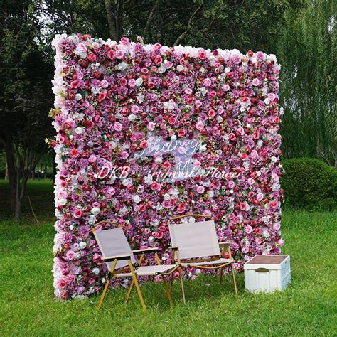 Dkb High Quality Silk Floral Panel Custom D D Artificial Rose Flower