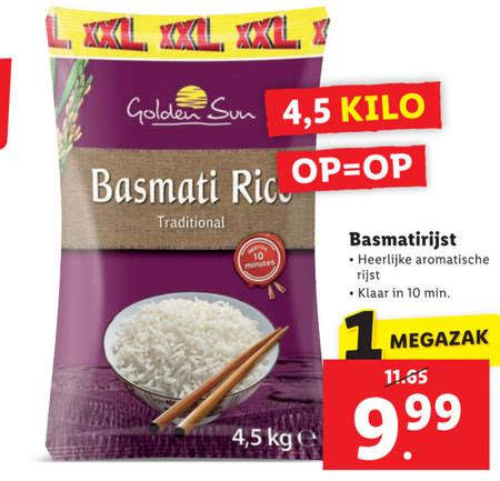 Rijst Folder Aanbieding Bij Lidl Details