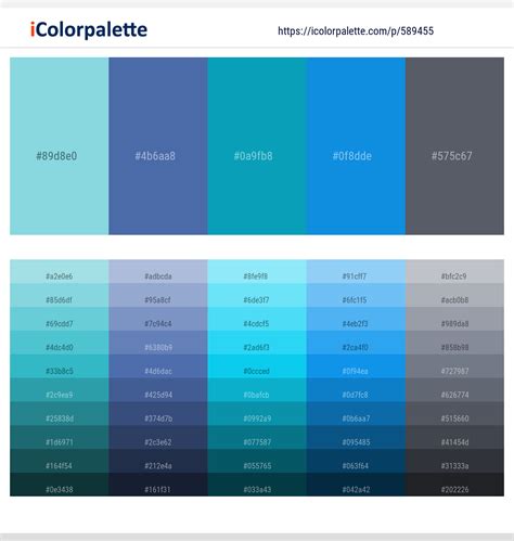 33810 Latest Color Schemes With Turquoise Color Tone Combinations 2024 Icolorpalette