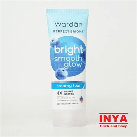 Jual WARDAH PERFECT BRIGHT CREAMY FOAM SMOOTH GLOW 100ml Sabun Wajah