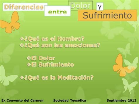 Diferencia Entre Dolor Y Sufrimiento PPT