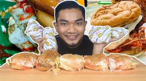 CUBA BURGER TEPI JALAN YANG PALING PADU KAT TAMAN AKU Mukbang Malaysia