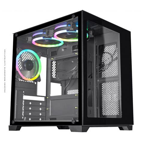 Gabinete Gamer K Mex Space Z Micro Atx Preto Cg Ad