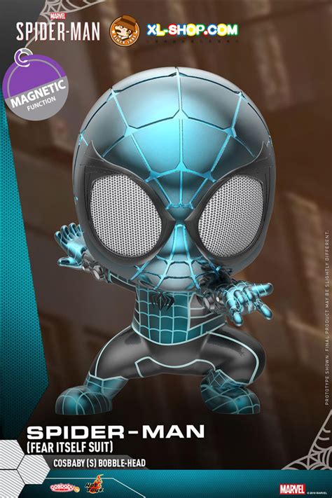 Hot Toys Marvel S Spider Man Cosb Spider Man Fear Itself Suit Cosbaby S Bobble Head