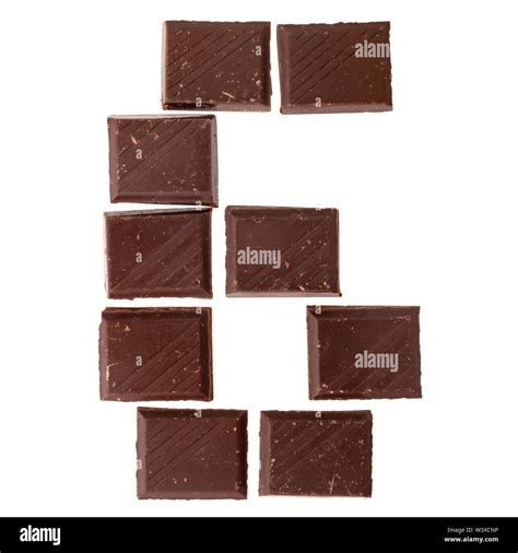 Isolate Chocolate Letter Alphabet Stock Photo Alamy