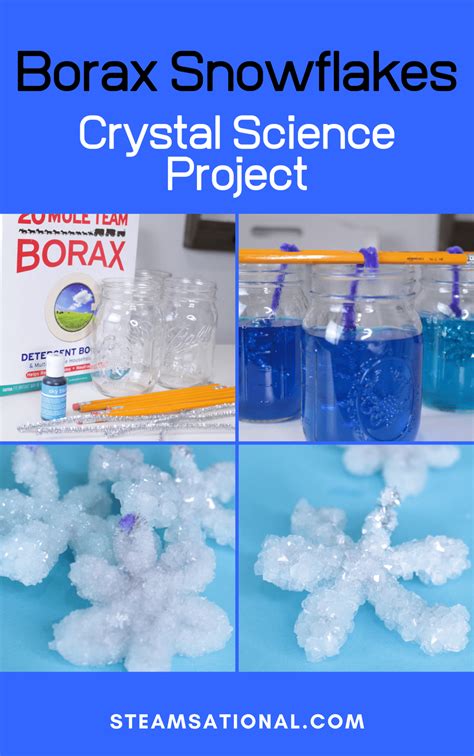 How To Make Borax Crystal Snowflakes In Minutes