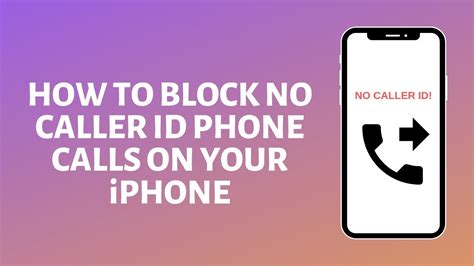 How To Block No Caller Id On Iphone Youtube