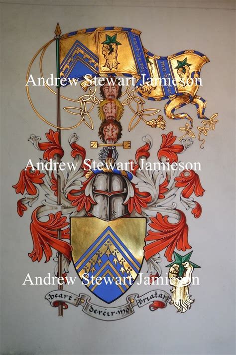 Custom Hand Painted Coat Of Arms By Andrew Stewart Jamieson