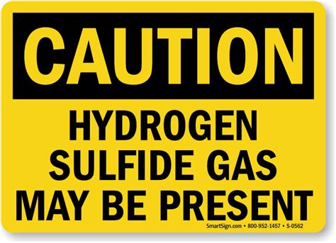 Hydrogen Sulfide Signs H2s Warning Signs