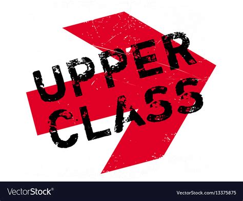 Upper Class Rubber Stamp Royalty Free Vector Image