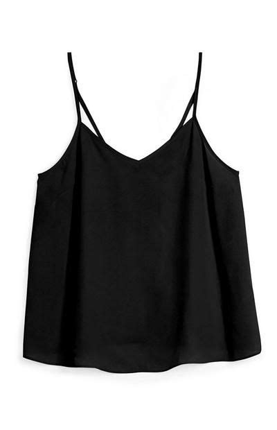 Camiseta De Tirantes Negra Ropa Trajes De Vestir Mujer Moda